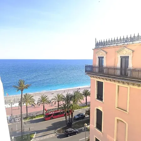 Renovated With Balcony & Side Sea View 25 Bis Promenade Des Appartamento Nizza